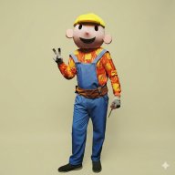 disfraz bob el constructor - botarga